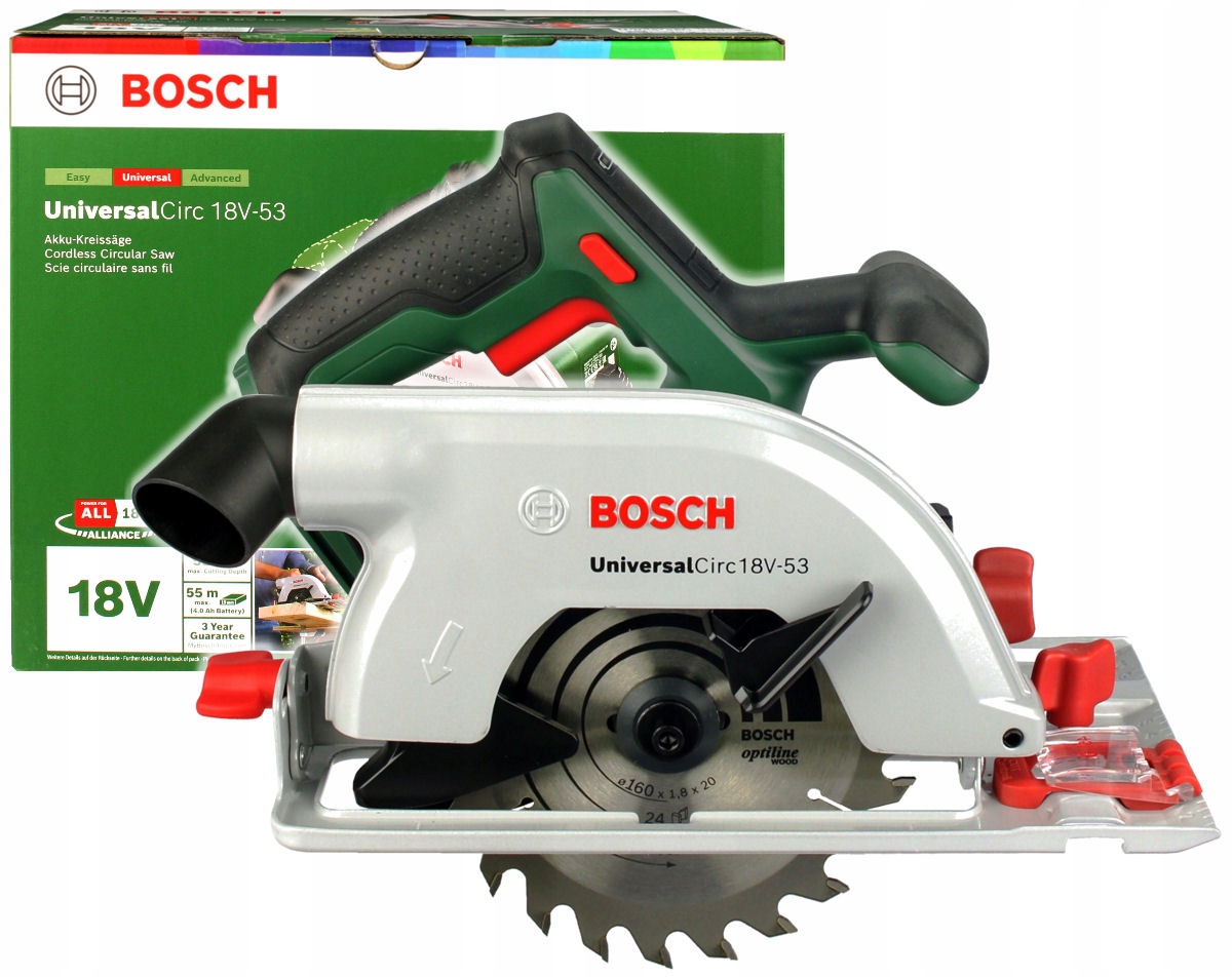 Pilarka Tarczowa 53mm Universalcirc 18V-53 Bosch Korpus Body