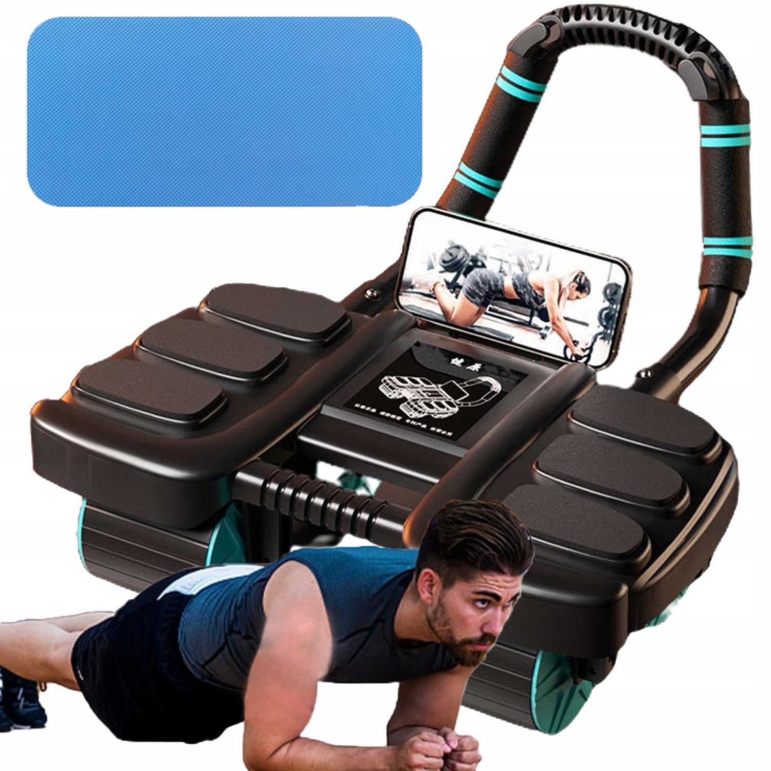 Roller Trenažér Abs Na Svaly Pilates Fitness Kolečko Pro Cvičení