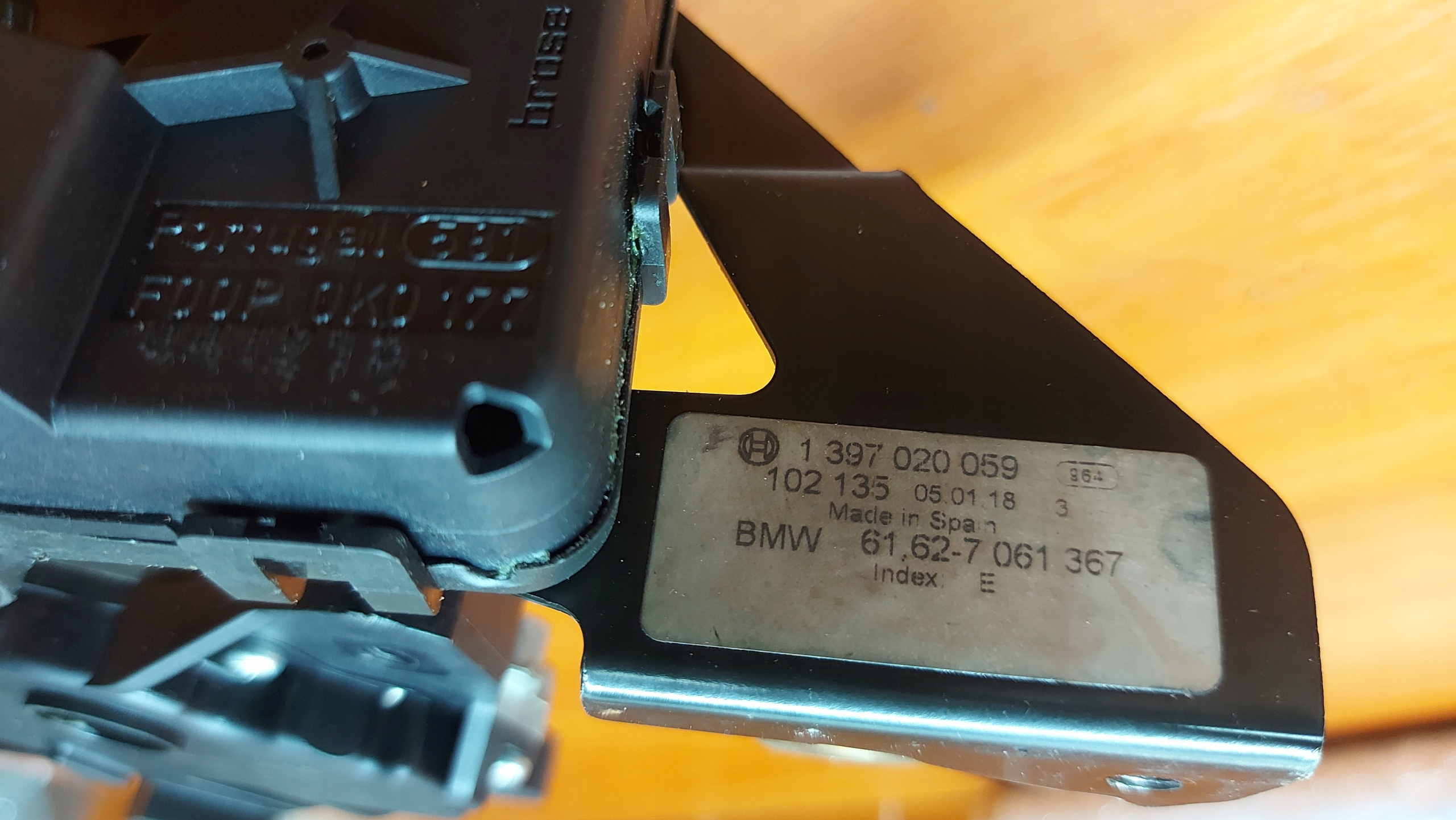 motor motor ablaktörlők far hátsó BMW 5 E61 04