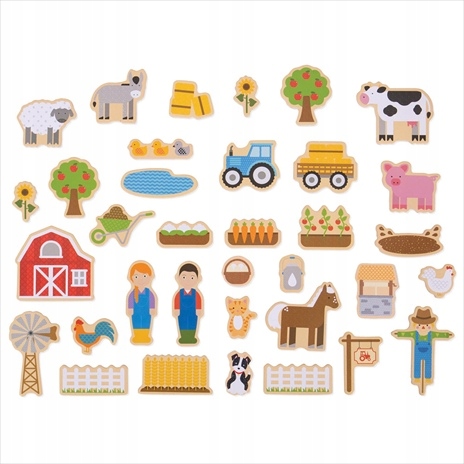 

Bigjigs: drewniane magnesy Farma BJ274