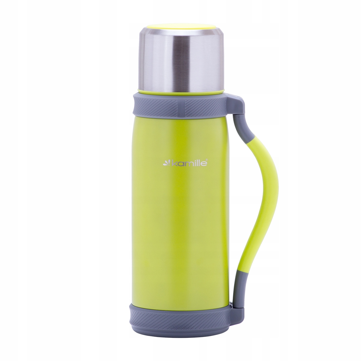 KUBEK TERMICZNY TERMOS STALOWY 100% SZCZELNY pojemny bidon KAMILLE 1,2 L Materiał stal nierdzewna