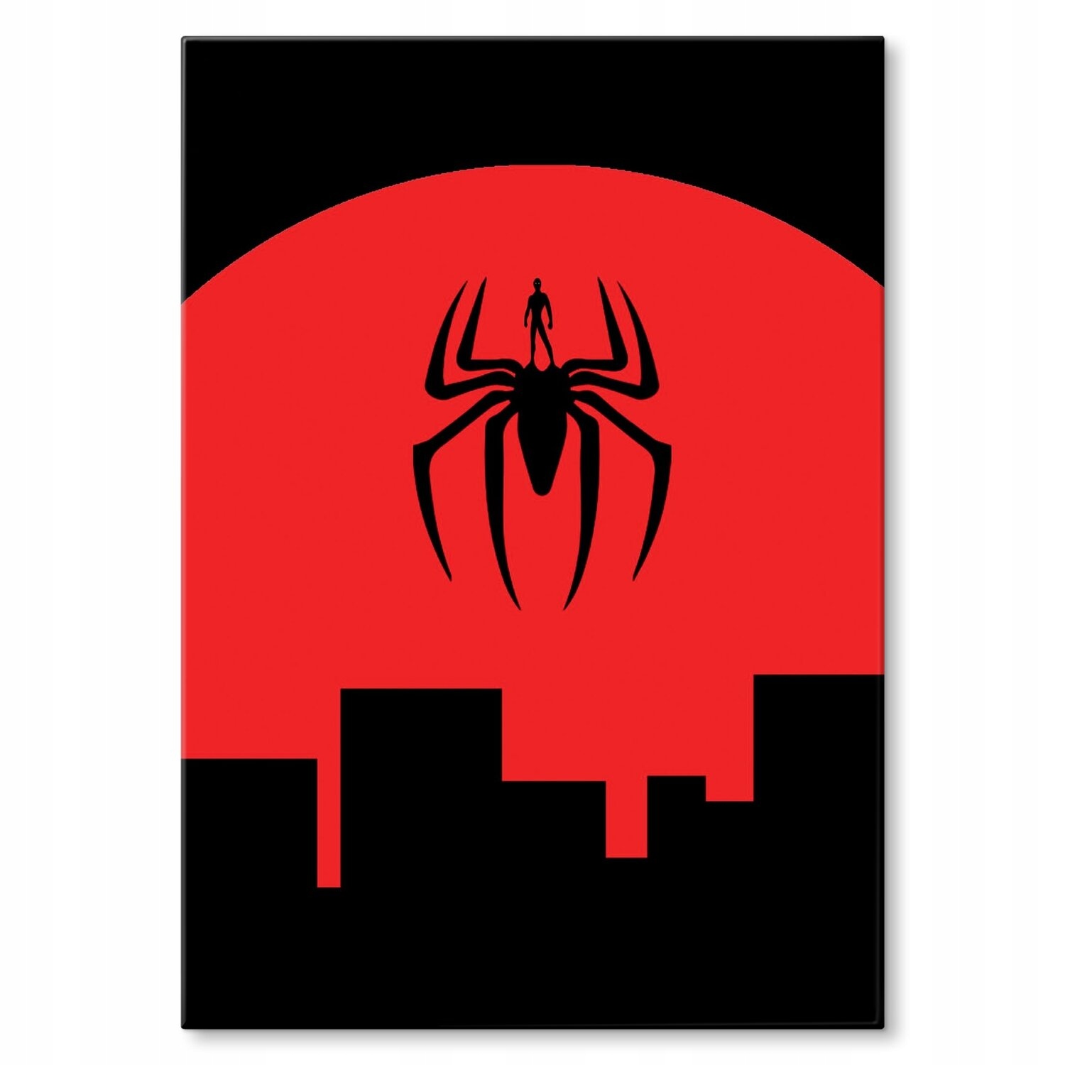 Kovový plakát Spider city Dárek 42 x 59 cm