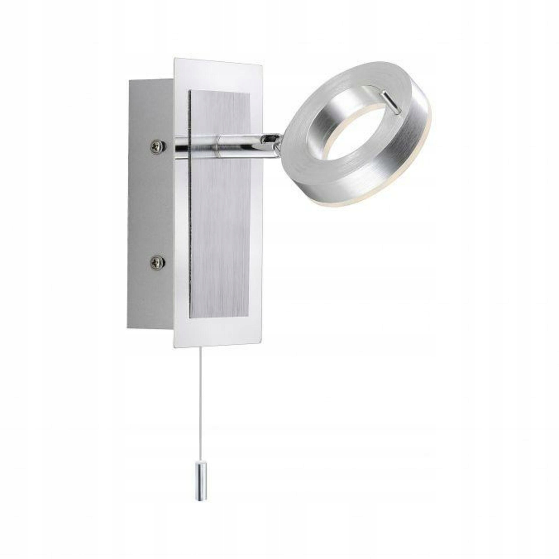 Paul Neuhaus Led nástenné svietidlo, IP44, 3000K, ťahový vypínač, hliník