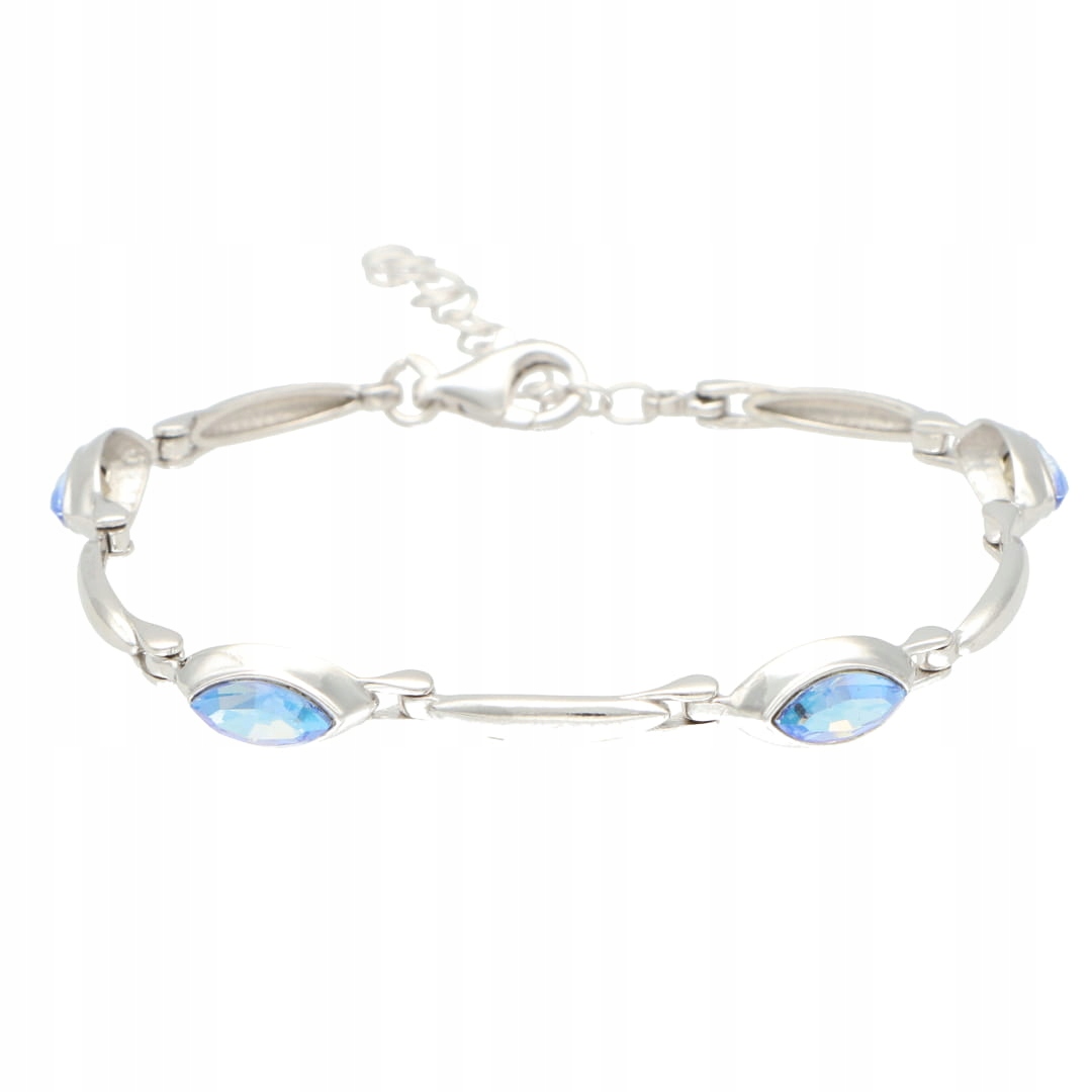 Náramek s modrým krystalem Swarovski