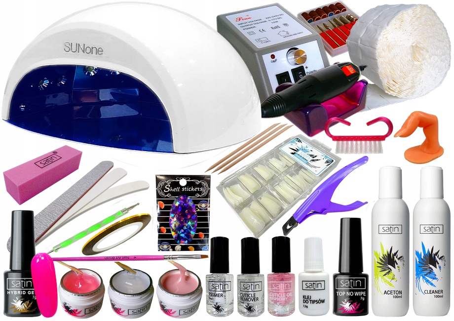 Startovací Gelový Set Na Nehty Dual Led Lampa Bruska