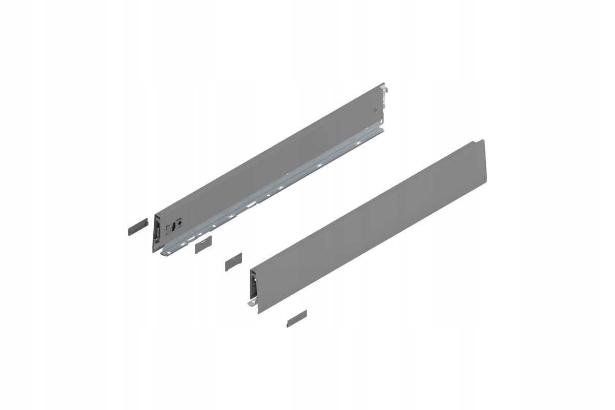 Blum 470M6002S Bok Merivobox, výška M (91 mm) 600 mm, šedá matná barva