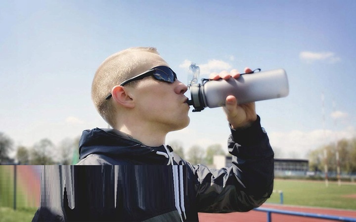 BIDON NA WODĘ BUTELKA TRITAN BPA FREE 1000ML RÓŻOWY Marka inna marka