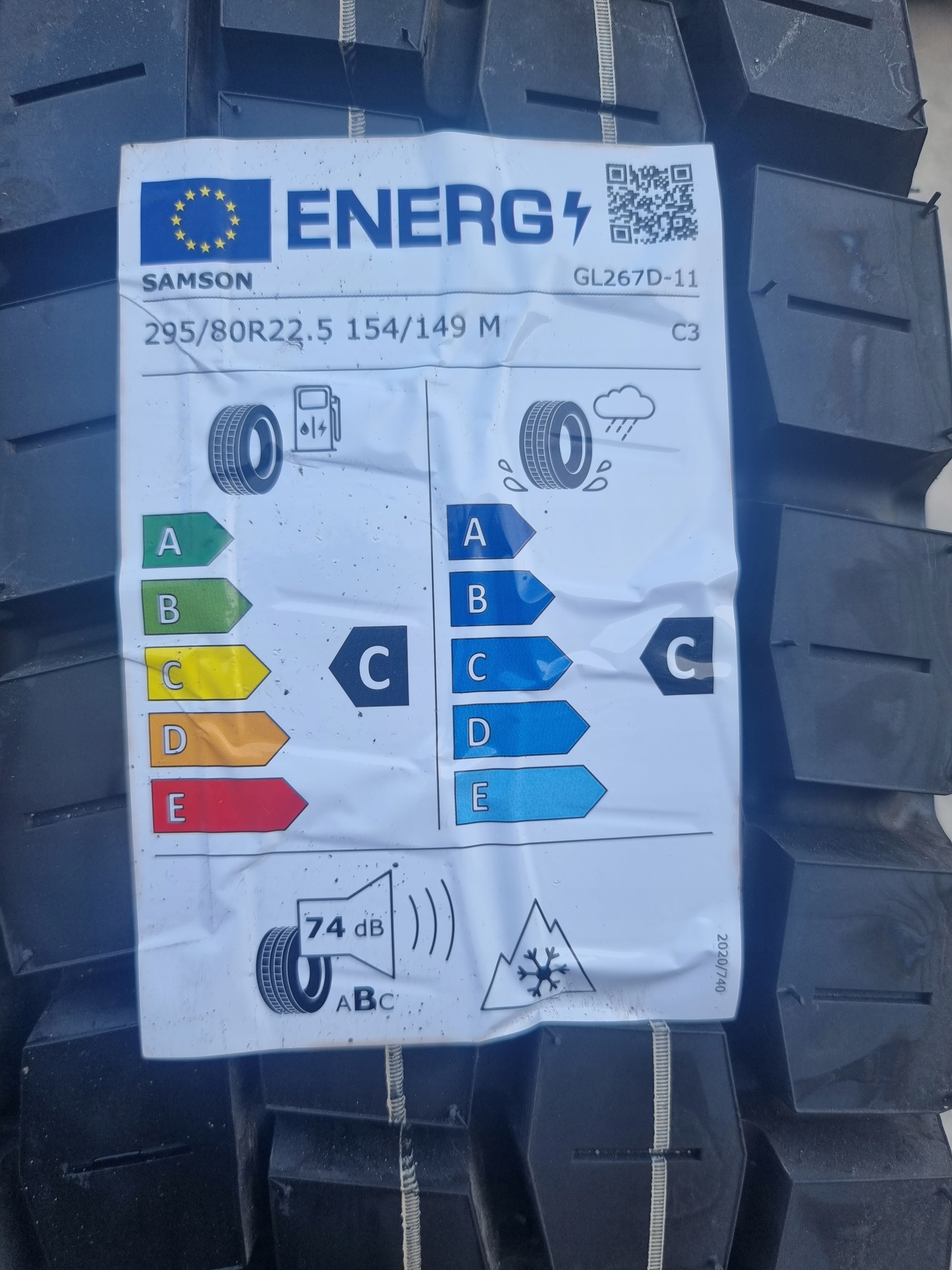 Opony 4 x 295/80R22.5 SAMSON GL267D - napęd - NOWE Marka Samson