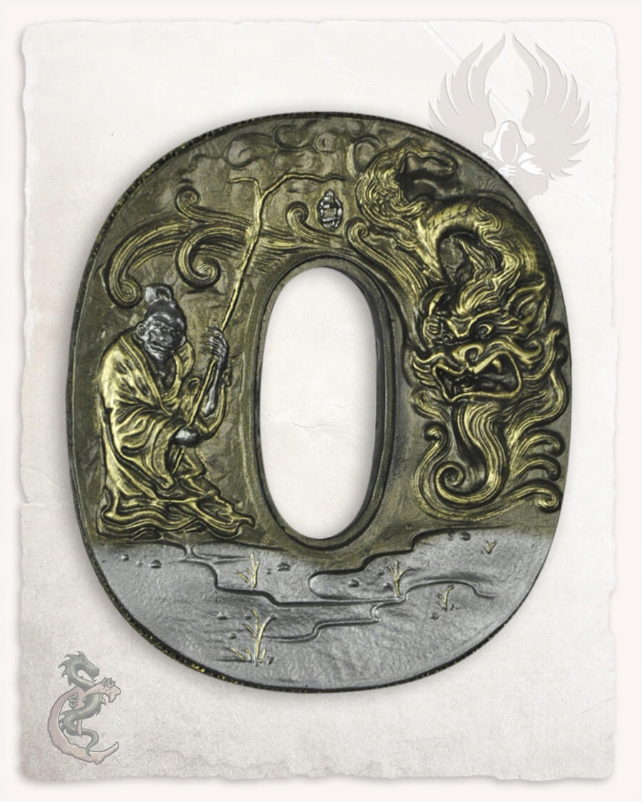 Samurai Tsuba Larpová Zbraň Zbraň