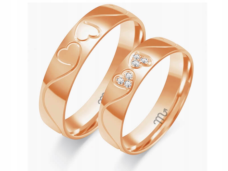 

Obrączka ze złota do ślubu wzorek 585 r 26 27 28