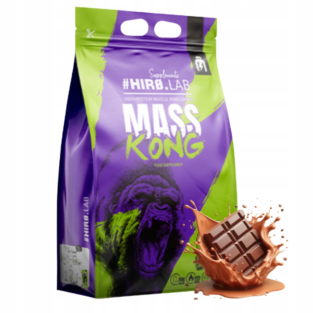Hiro.lab Mass Kong 3000g gainer masovka čokoládová příchuť