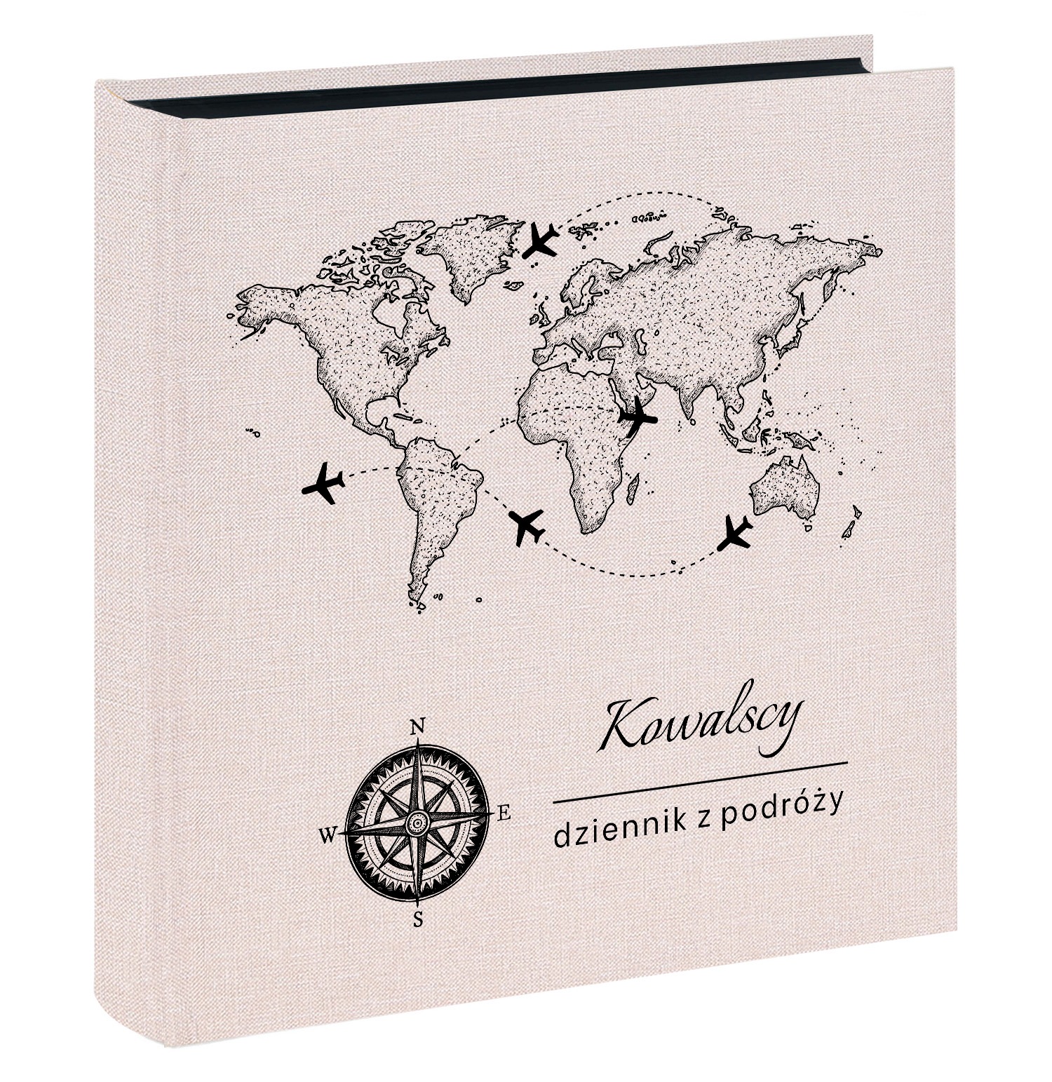 Personalizované album cestovatele 50 černých karet Cestování Prázdniny Potisk