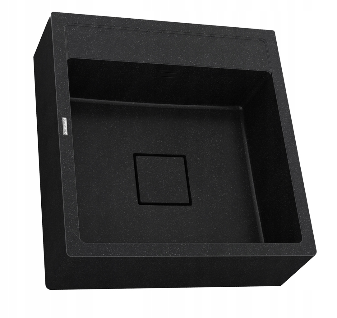 Granitový Drez Škandinávsky Farmársky Sifón Tavo Čierny Škvrnitý