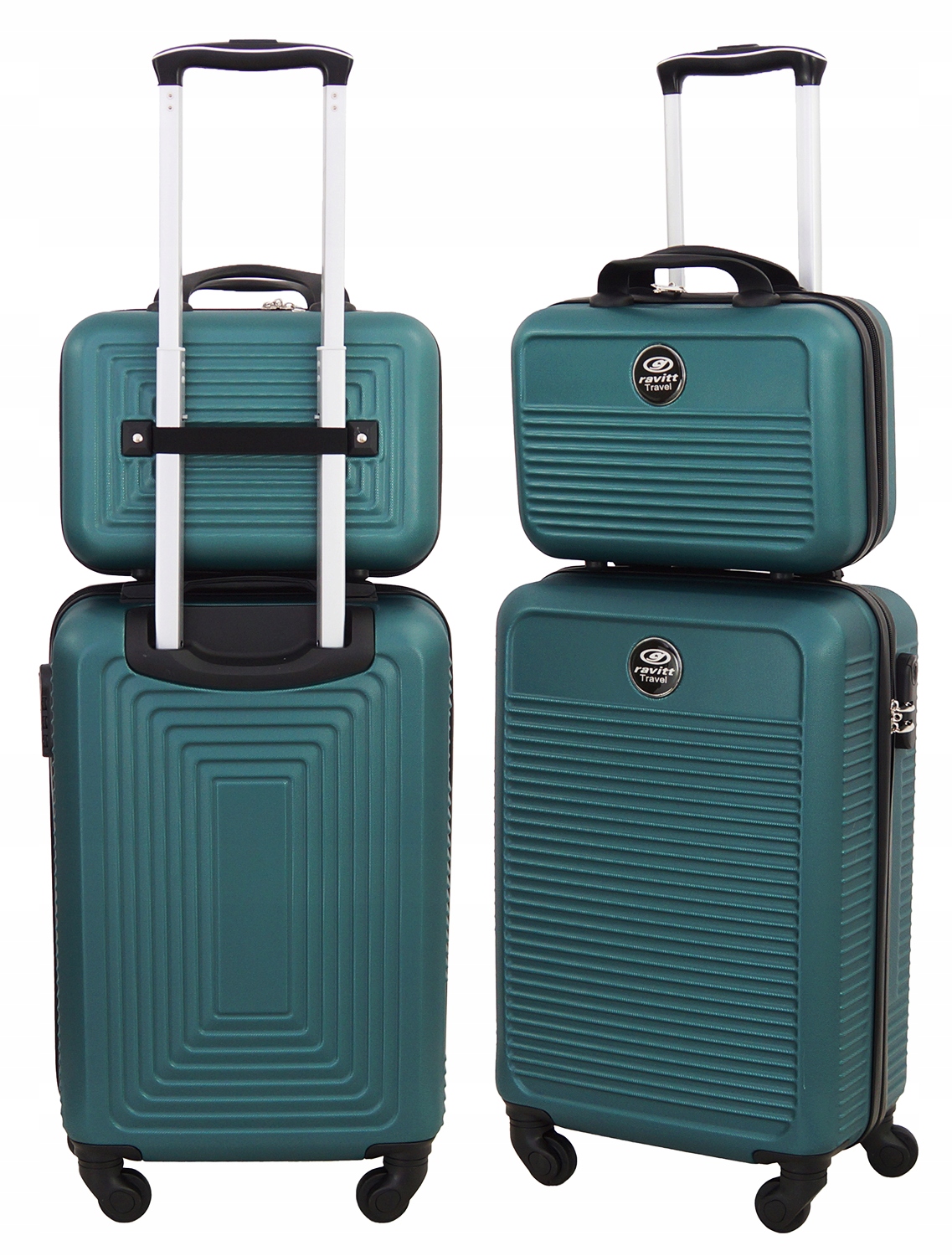 Zestaw Walizek 2w1 Walizka Na Kółkach Kuferek Gravitt 8821