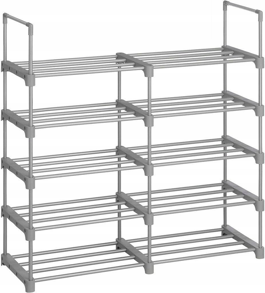 STOJAK NA BUTY 10 POZIOMÓW DOWOLNOŚĆ MONTAŻU PÓŁKA SZAFKA REGAŁ 45x30x174cm Marka inna