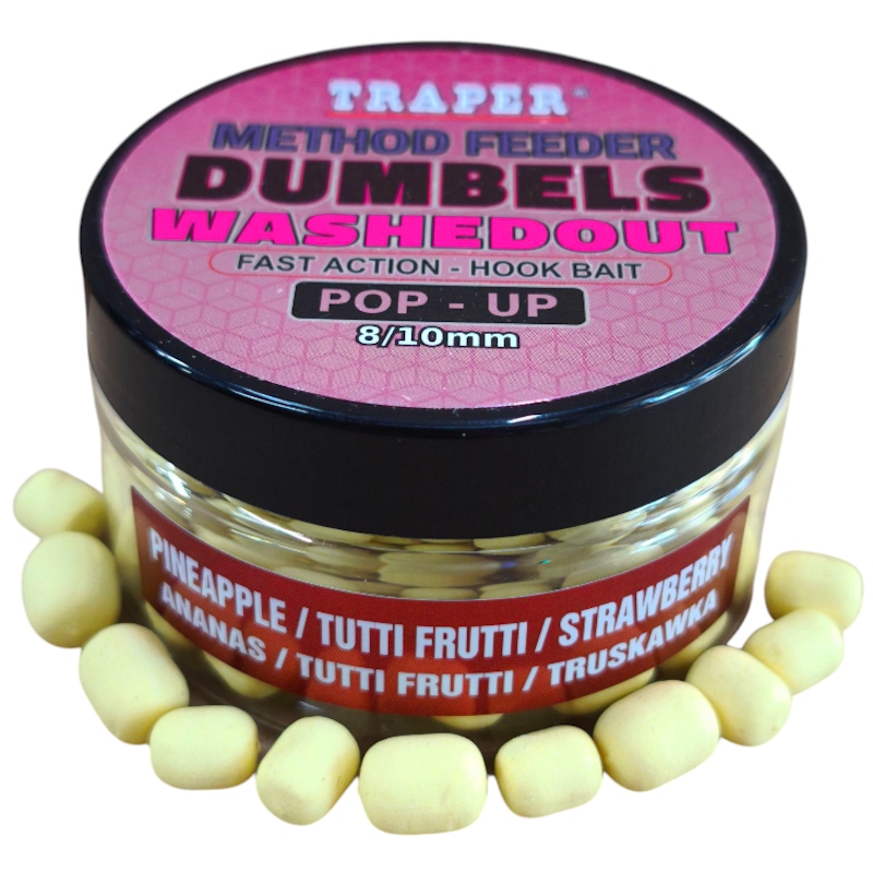 Dumbels Traper WashedOut Pop-Up 8-10mm 30g Ananas Tutti Frutti Truskawka