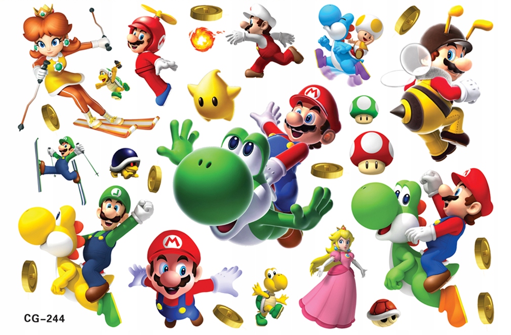 

Tatuaż zmywalny dla dzieci Mario CG244