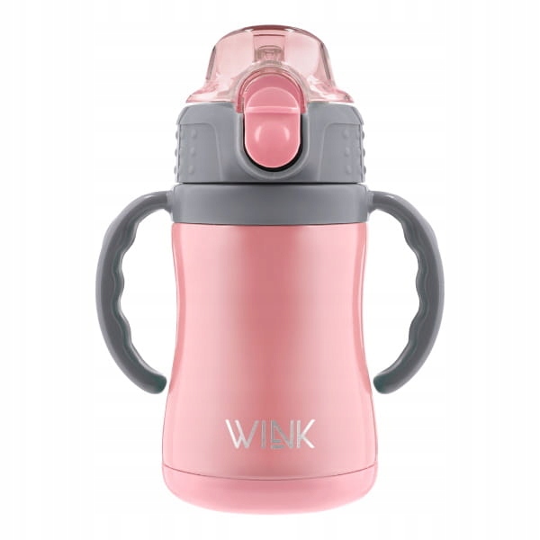 Mini bidon termiczny dla dzieci Wink Pink, 220ml