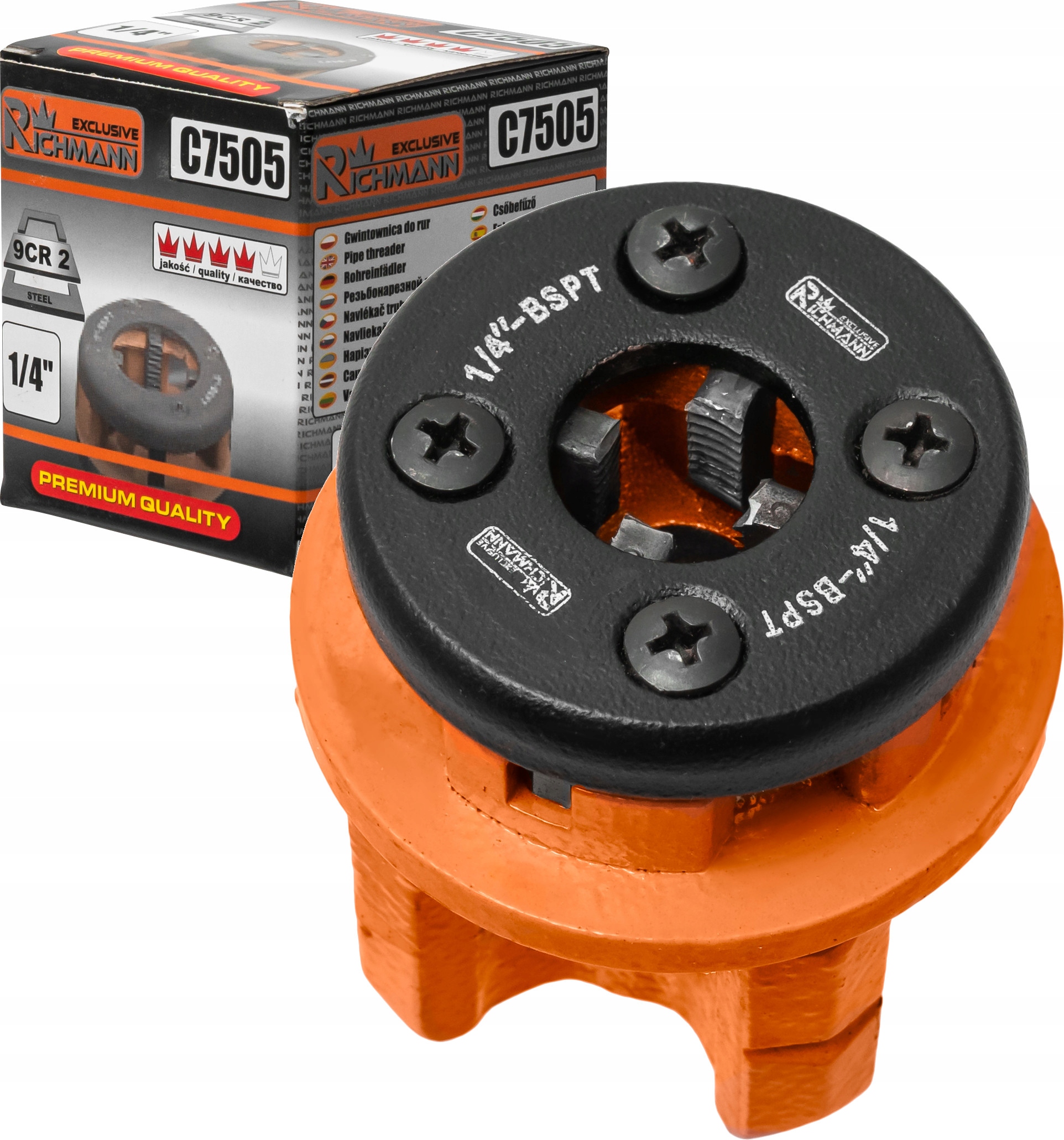 NARZYNKA GWINTOWNICA RĘCZNA DO RUR 1/4''6.3mmC7505 Zasilanie akumulatorowe