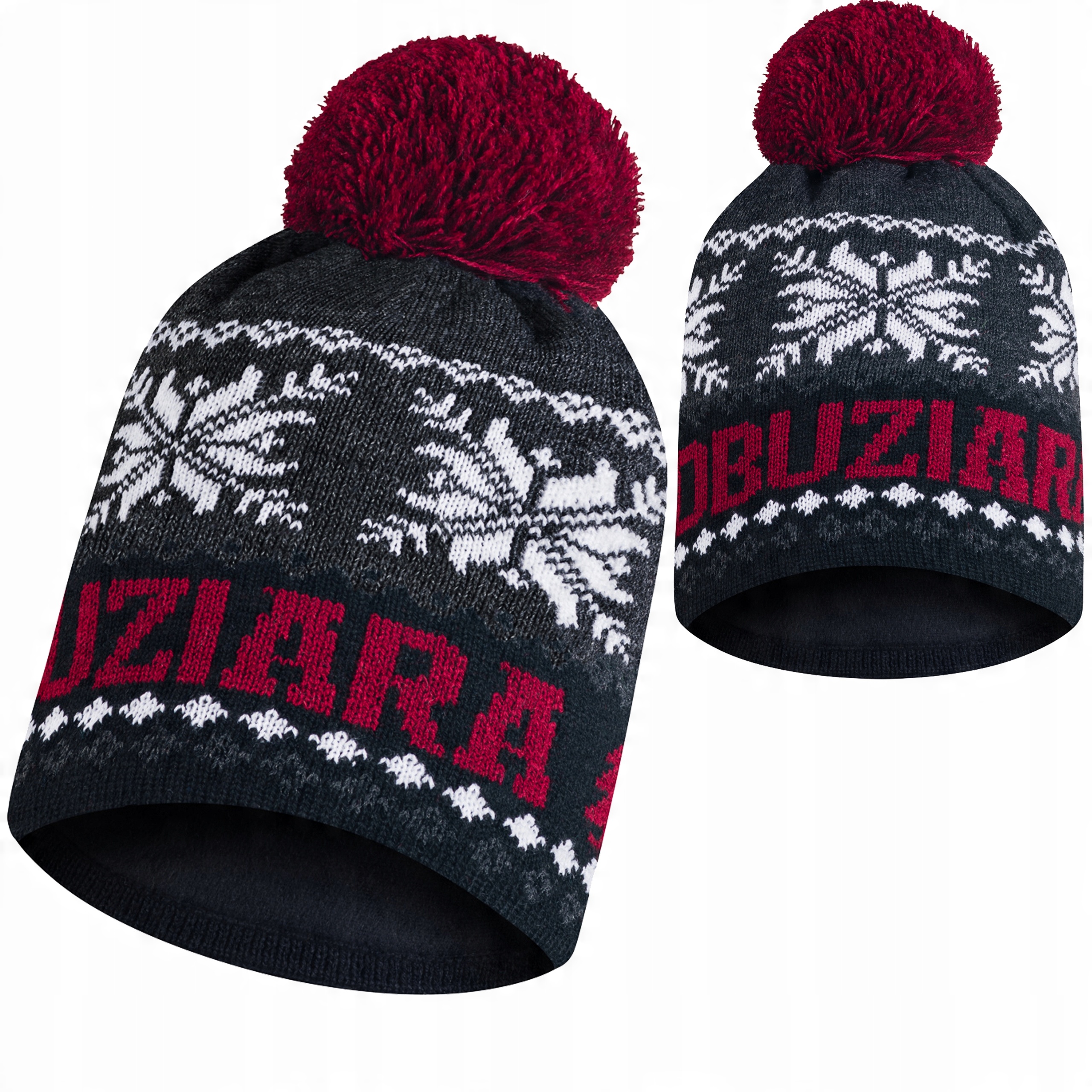 

Czapka zimowa Łobuziara z pomponem polar termoakt