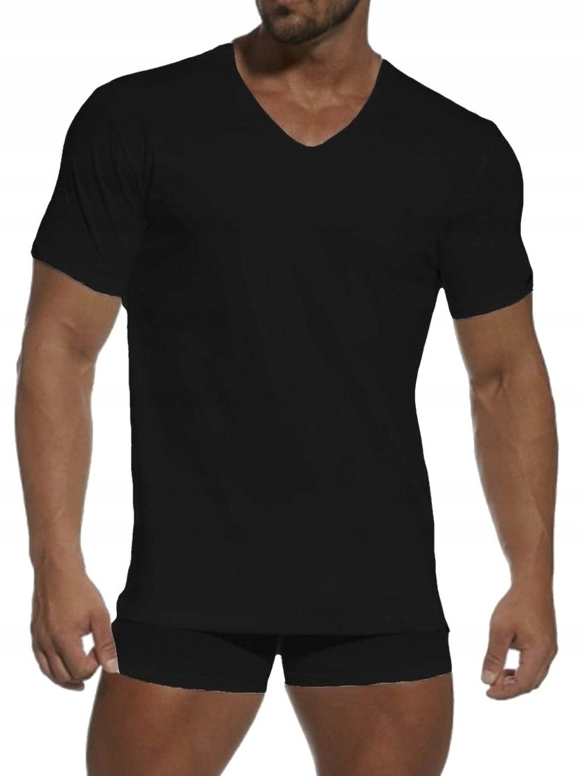 KOSZULKA MĘSKA CORNETTE 201 new CZARNA XL