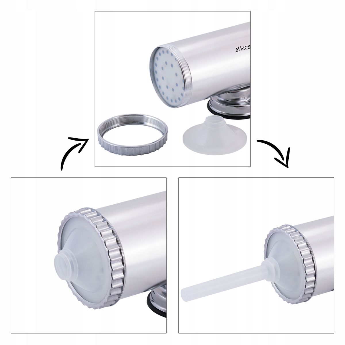 NADZIEWARKA DO KIEŁBAS 2,5 KG MASZYNKA SZPRYCA DO KIEŁBASY KAMILLE Linia Kamille