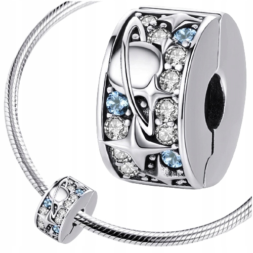 

Charms Zabezpieczenie blokada srebro 925 koralik