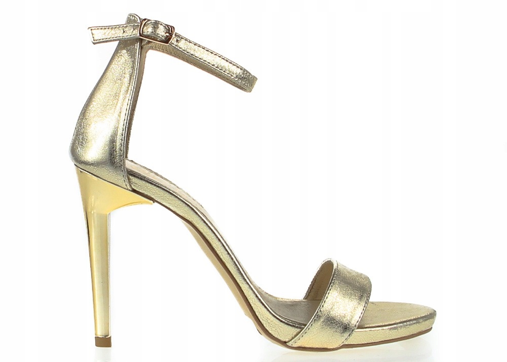 Zlaté Klasické Dámské Kožené Sandály Wolski 40