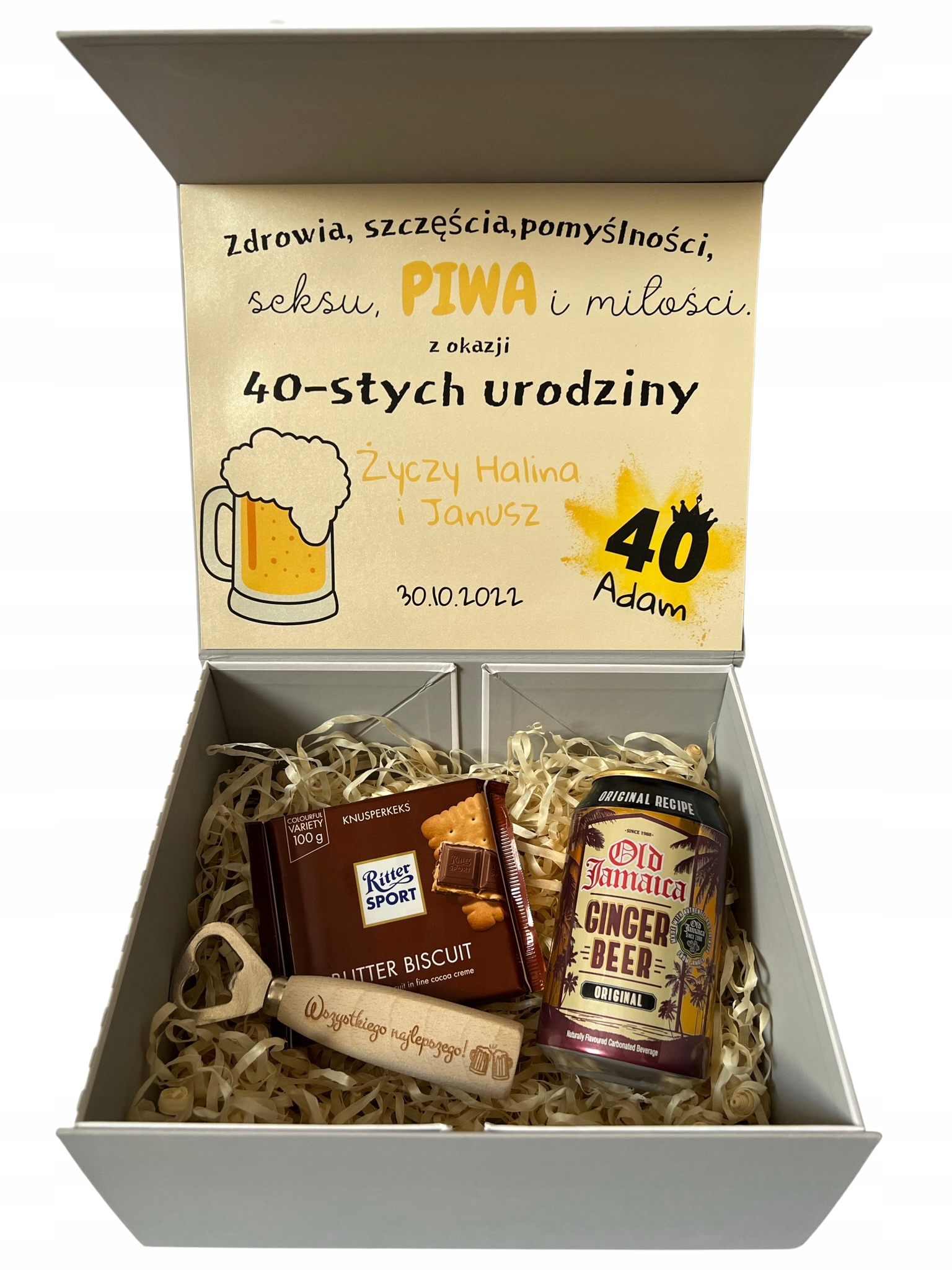 Krabička Box dárek k 30,40,50,60. narozeninám