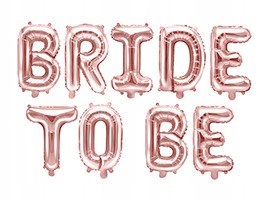 

Balon Foliowy Bride To Be Różowe Złoto Panieński