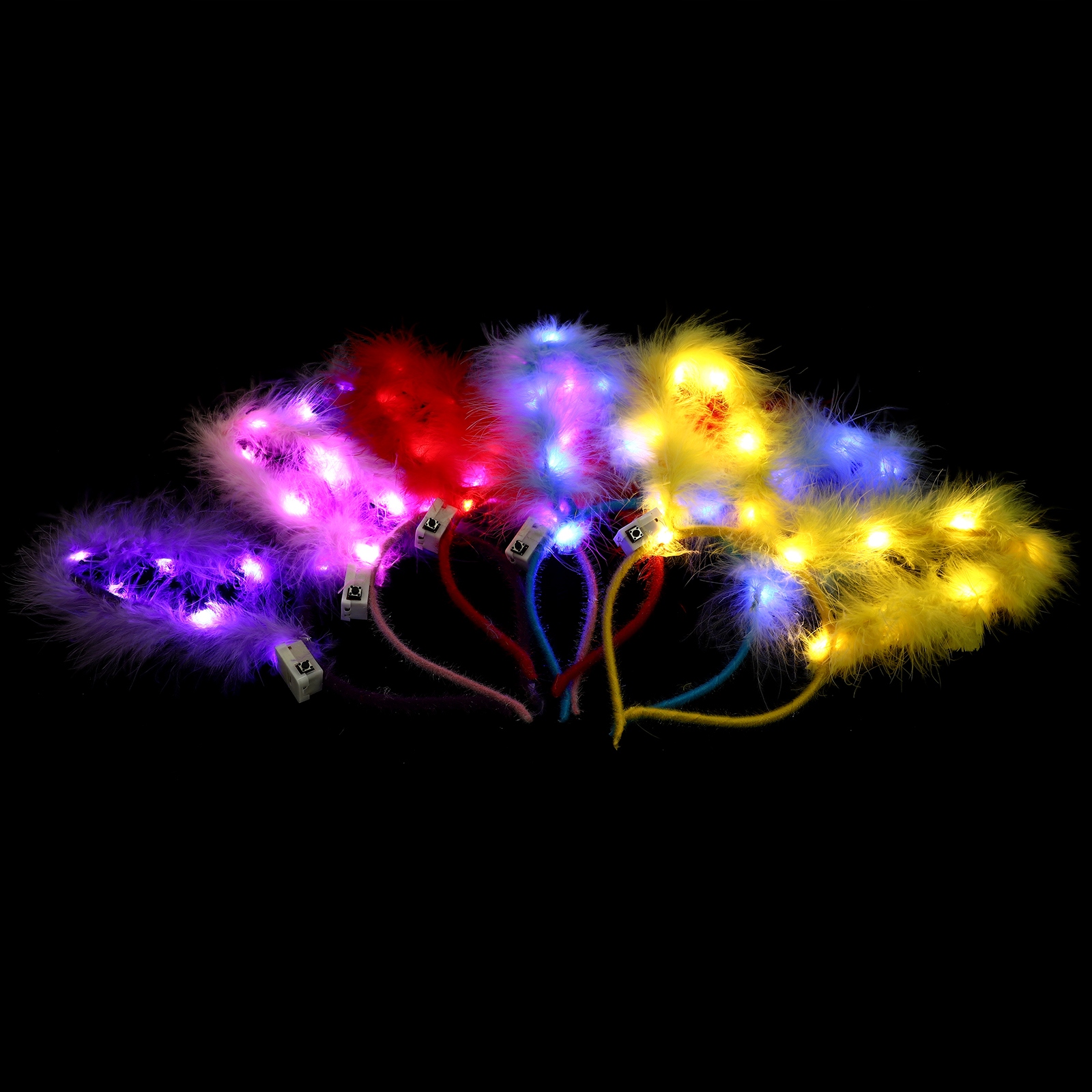 5 SZTUK ŚWIECĄCE OPASKI GŁOWĘ EAN (GTIN) 6974928715503