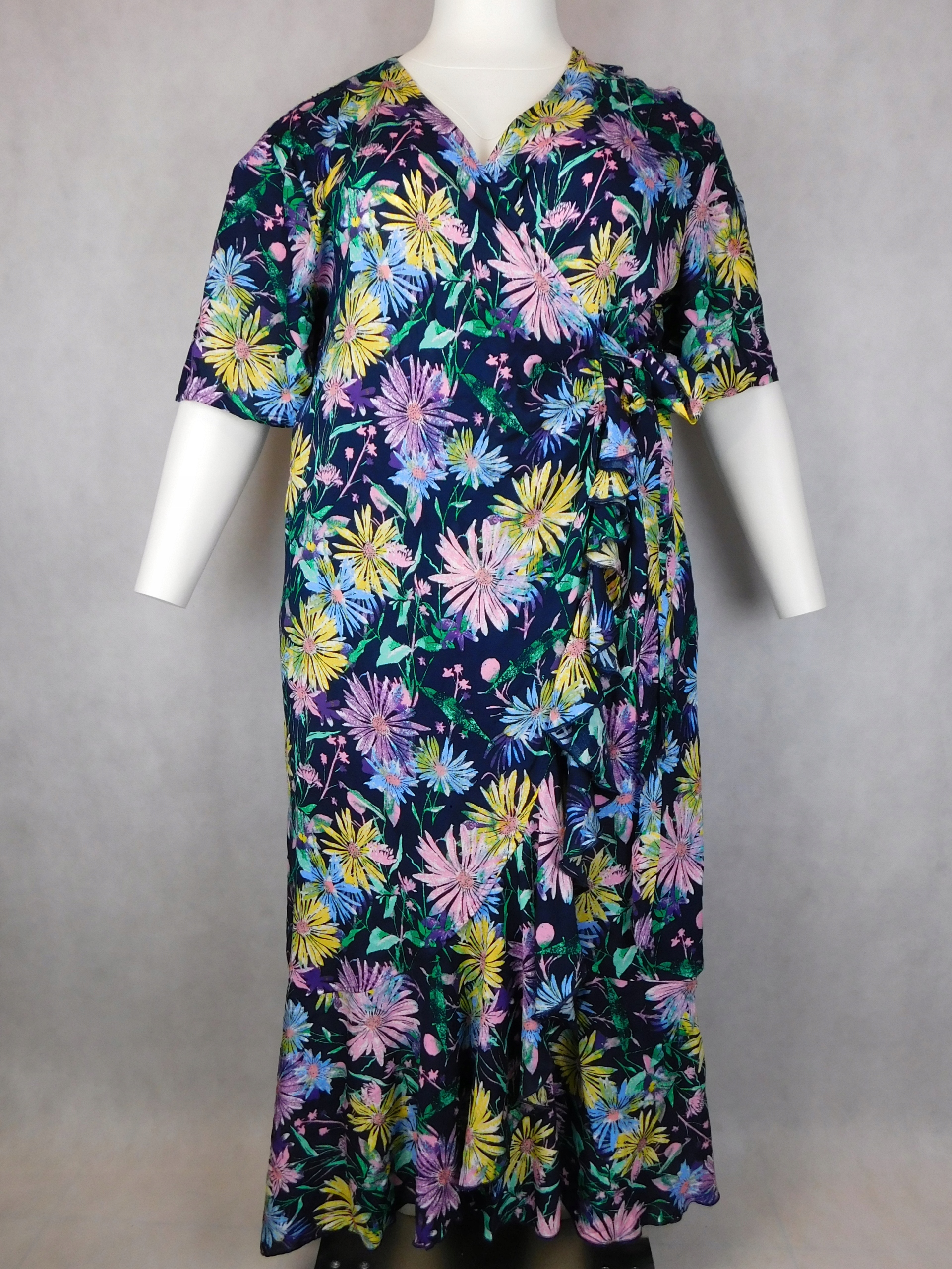 Sukienka kopertowa hiszpanka 4XL - 60/62 Rozmiar 60