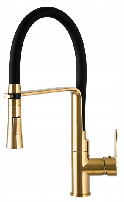 

Bateria Kuchenna Złota Royal Wypinana Umywalkowa