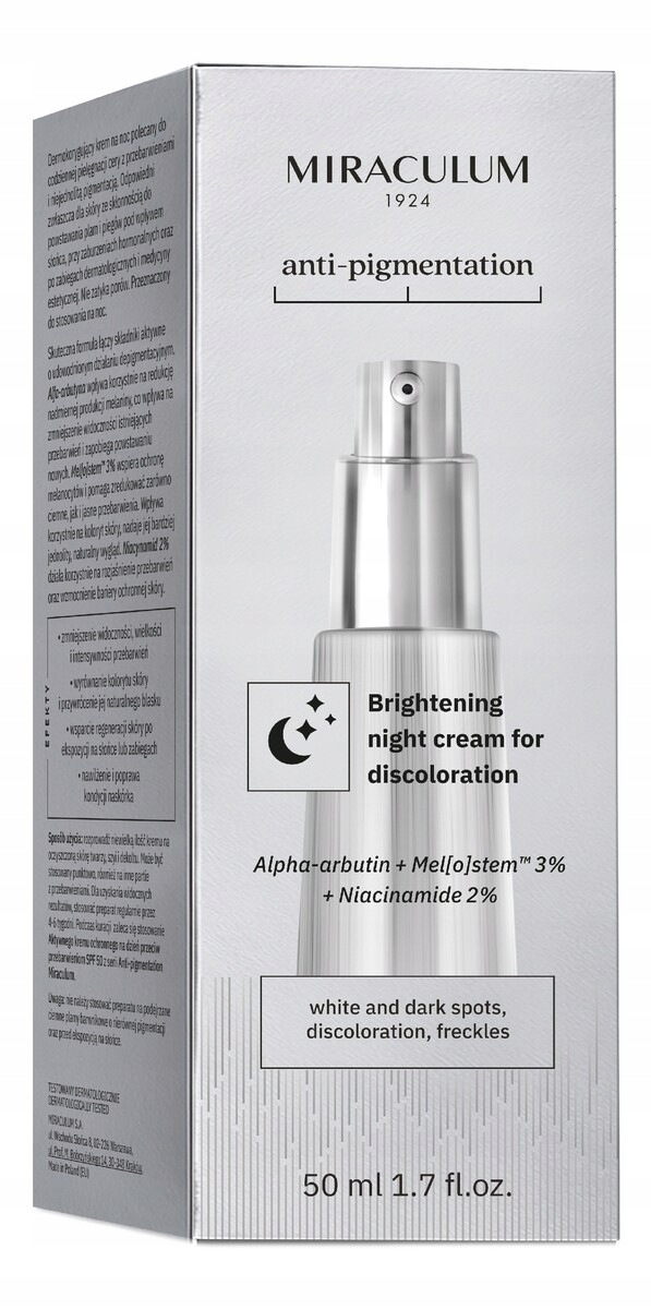 Miraculum Anti-Pigmentační krém na zesvětlení pigmentových skvrn 50 ml