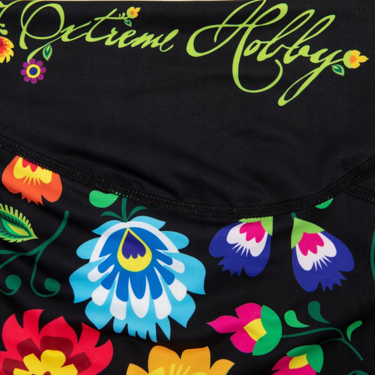 Koszulka fitness Extreme Hobby FOLK II CZARNY XS Rozmiar XS