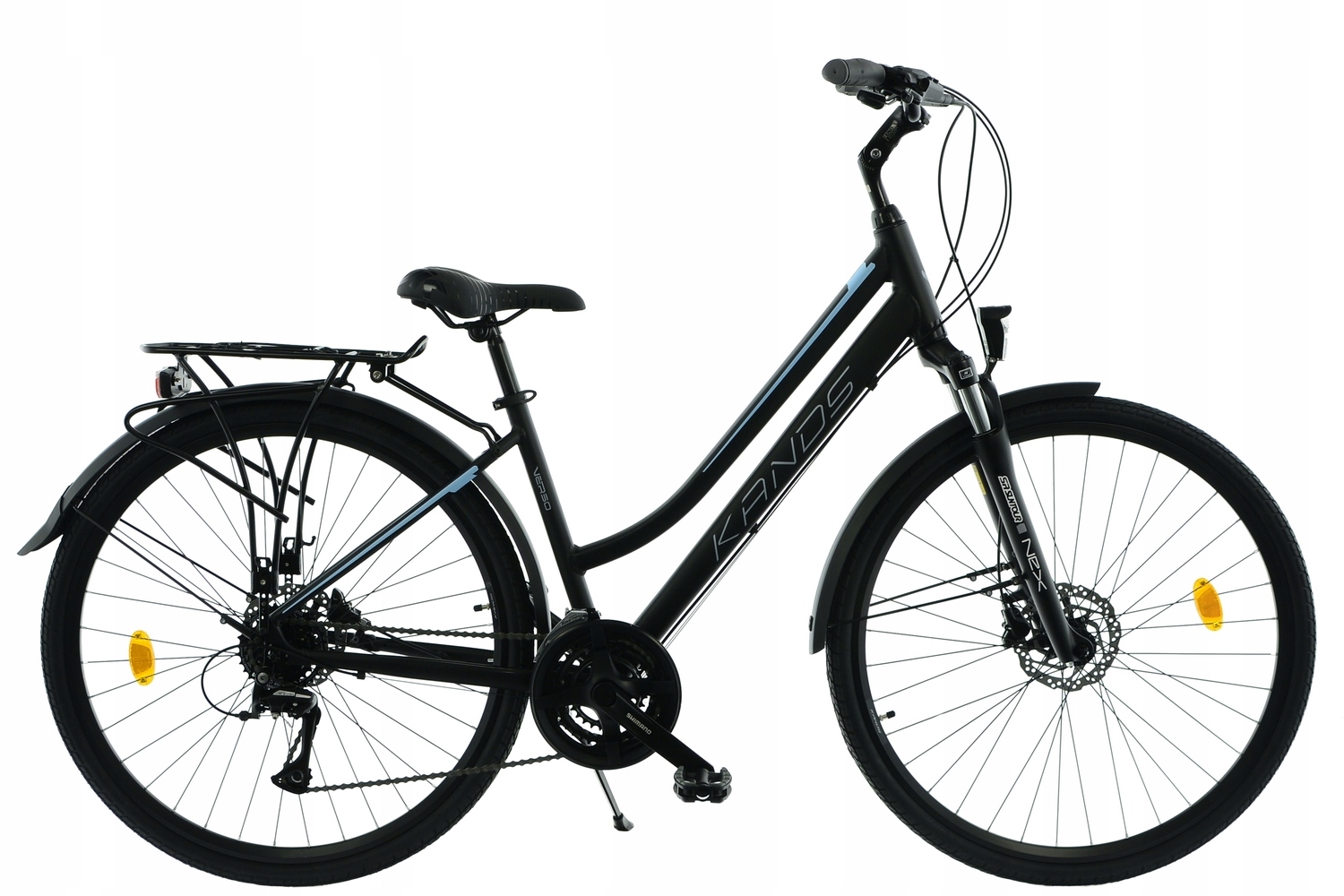 Rower Trekkingowy Kands 28 Verso V1 r19' czar-błęki SHIMANO HYDRAULIKA r25D