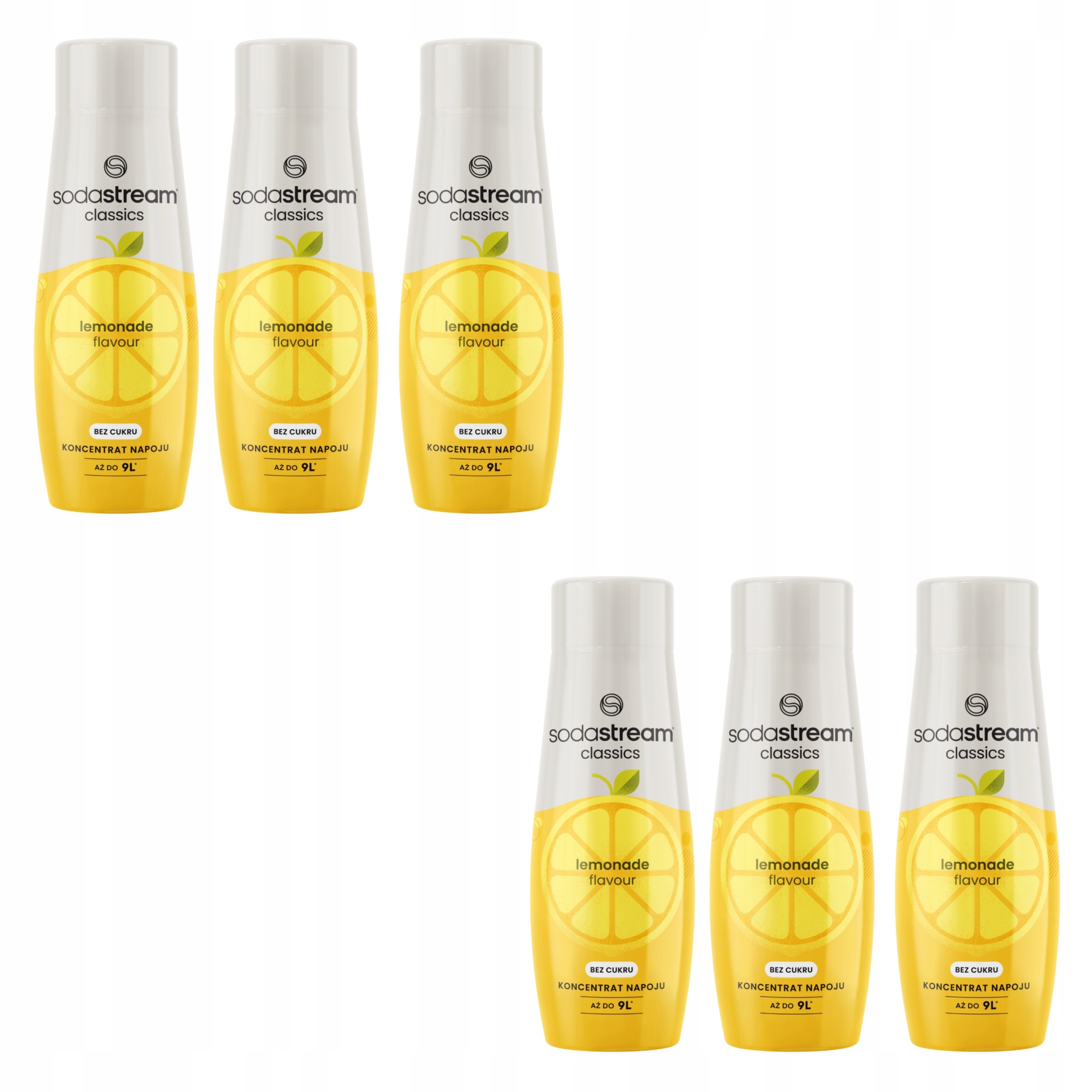 6x Koncentrat Syrop Domowa Lemoniada Zero bez cukru 440ML, Sodastream
