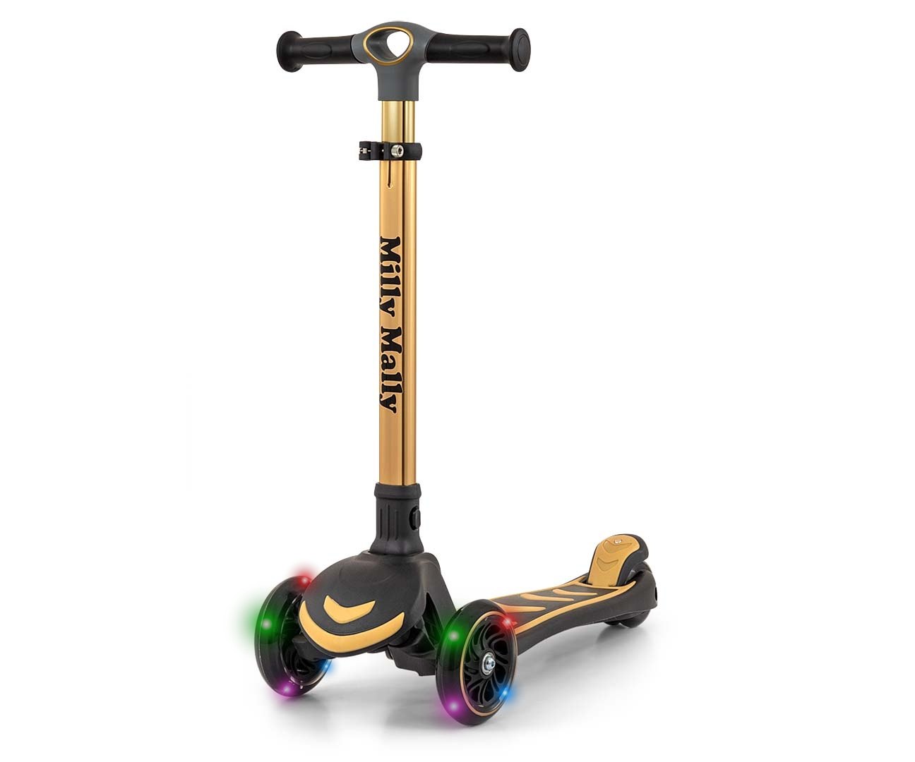 Hulajnoga Balansująca Trójkołowa Scooter Boogie Złota Regulacja Wysokości