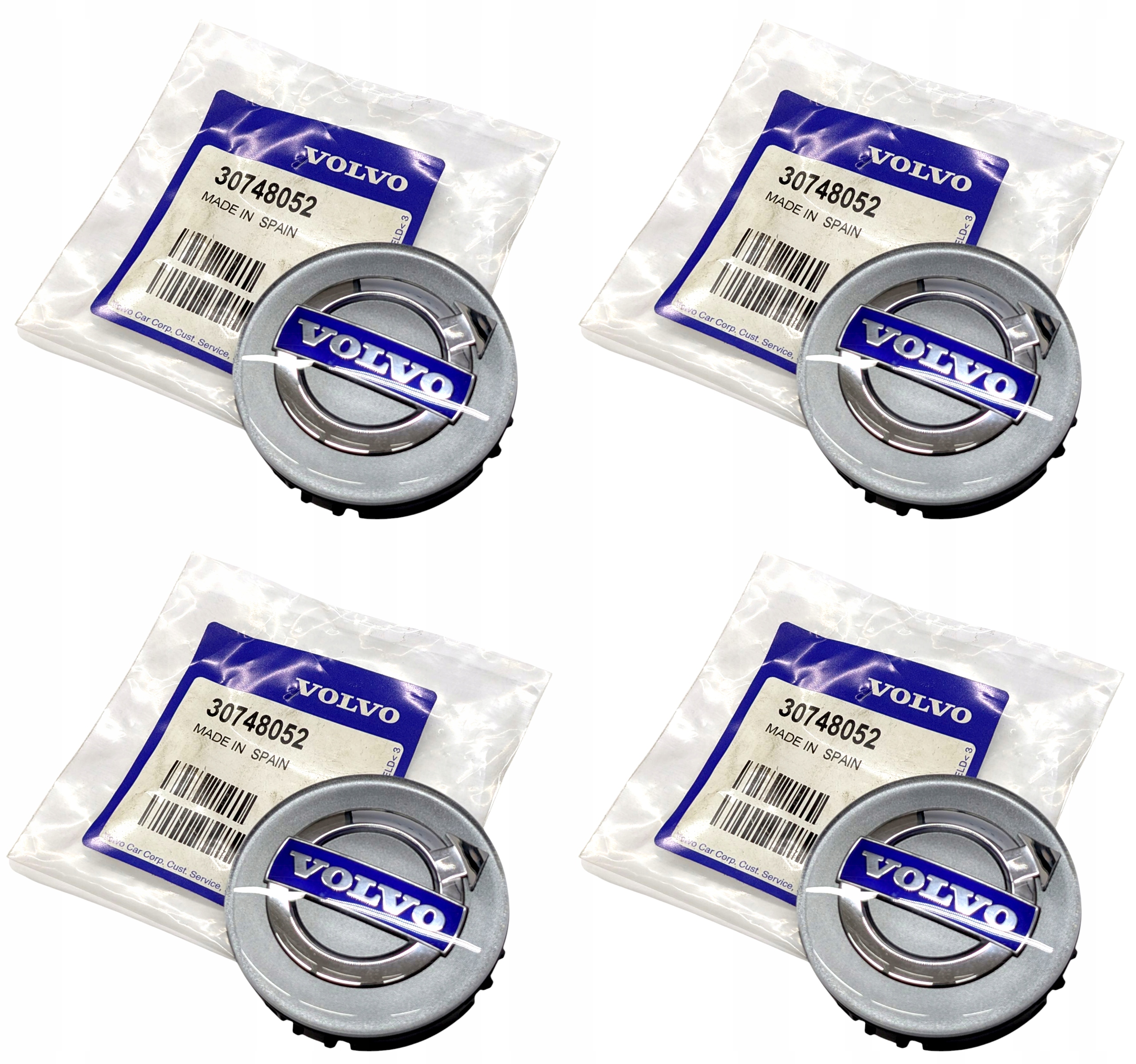 4x Nový originálny kryt krytu Krytka Kapsel Volvo 64 mm 30748052