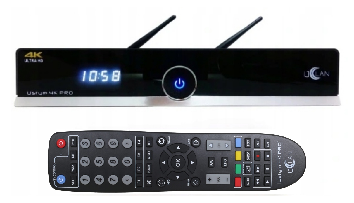 

Ustym 4K Pro Uhd dekoder Enigma2 Sat Dvb-t WiFi