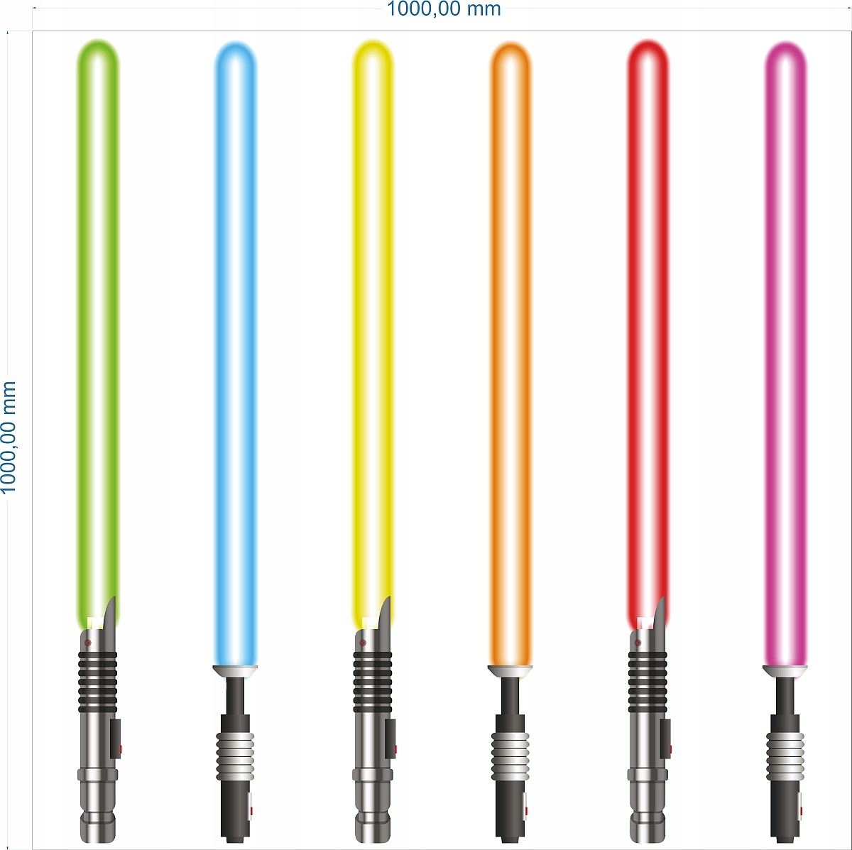 

Miecz Świetlny Star Wars Naklejki Na Ścianę 100cm