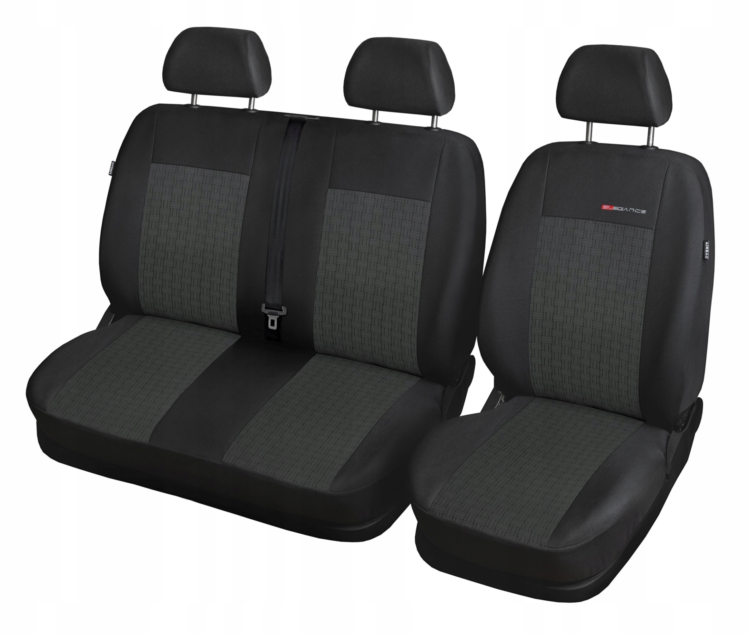 IVECO DAILY VI 2+1 OD 2014 TYPOWE POKROWCE SAMOCHODOWE STOLIK W OPARCIU