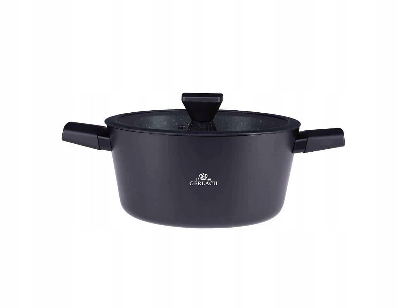 Garnek z pokrywką Gerlach Granitex 24cm 4,4l