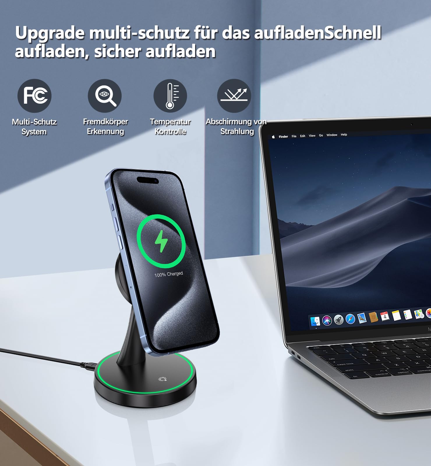 OANDYS MAGSAFE Ładowarka 15W Do iPhone i AirPods — miniatura 4