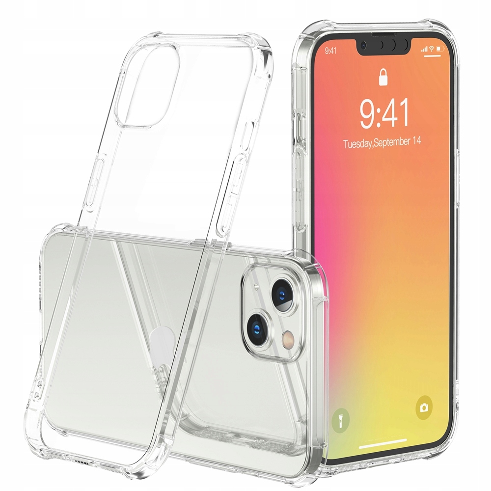 

Etui Clear Case Shock Szkło 9H Do Iphone 13 Mini