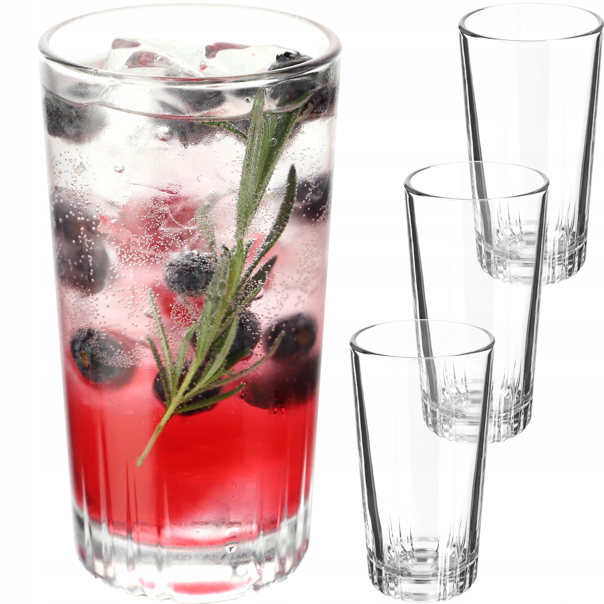 

Szklanki 340ml Komplet Szklanek 4szt Do Napojów