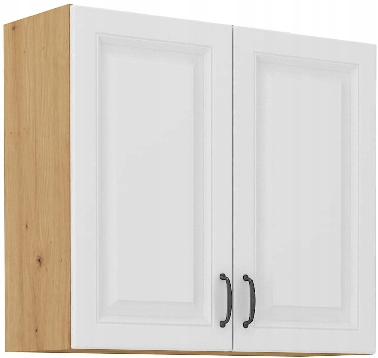 Závěsná Kuchyňská Skříňka 80X72 2X Přední Strana Bílá Matná