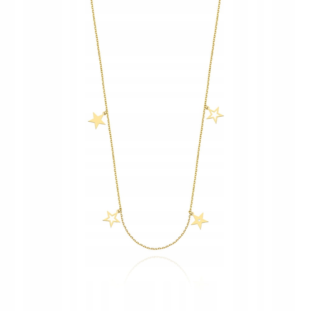 Celebrita Náhrdelník Choker 585 Diamant Hvězdičky