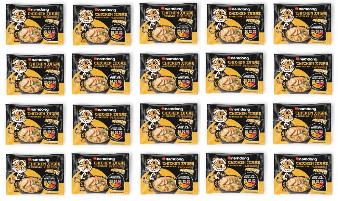Levně 20x 120g Nudle instantní Namdong Makaran s kuřecí příchutí Jjigae Karton