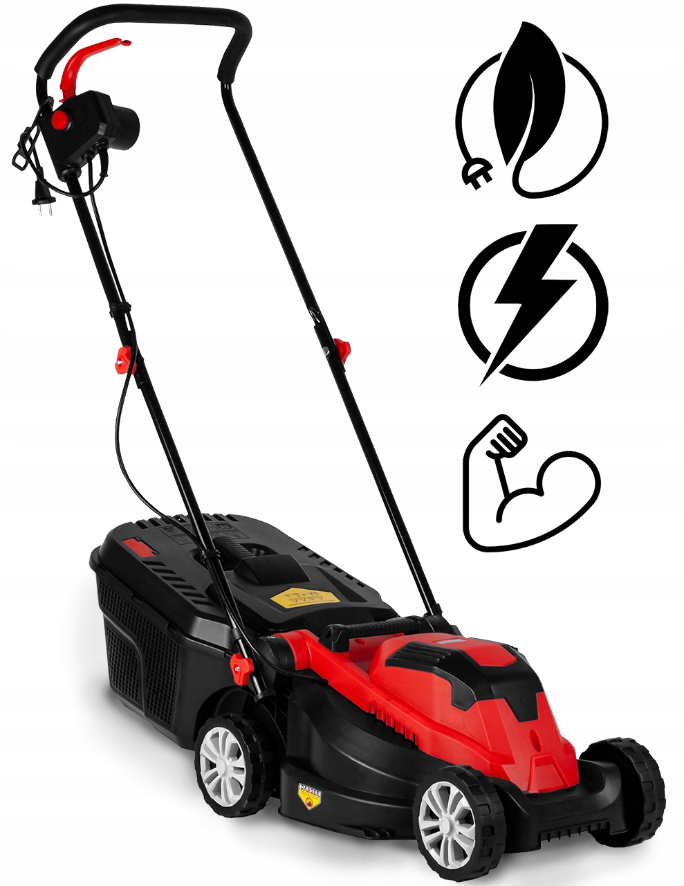 KOSIARKA ELEKTRYCZNA LEKKA MOCNA DO TRAWY DUŻY KOSZ 30L 2100W MALTEC Moc silnika 2100 W